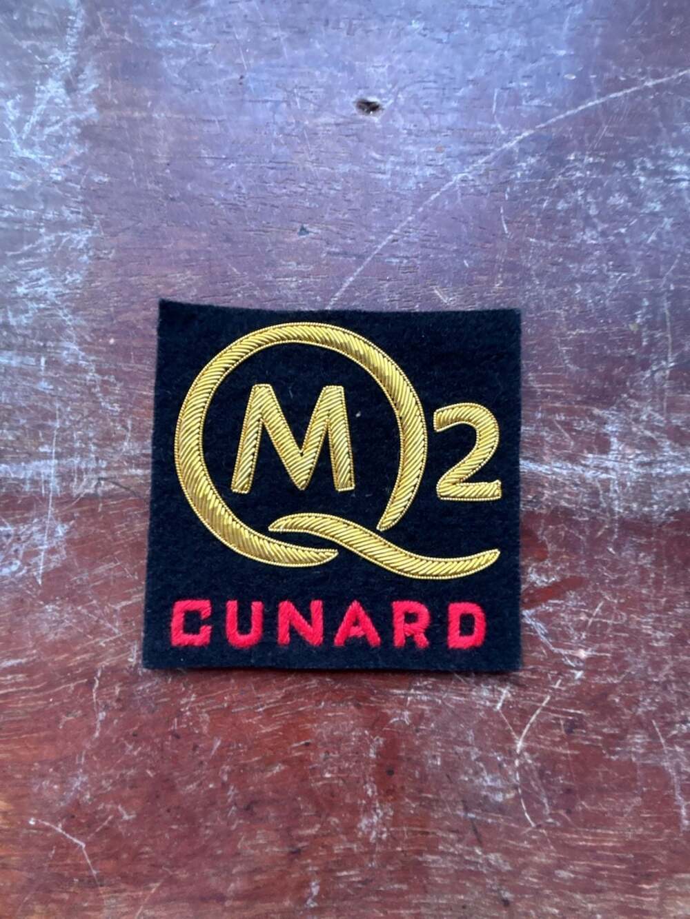 Cunard QM2 Queen Mary 2 Cruise Ship Embroidered Patch